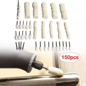 129Pcs Felt Polishing Buffing Pads Wheel Wool Plastic Rotary Kit Dremel Set - Picture 1 of 8