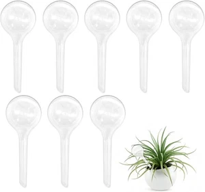 2/8 Pcs Clear Plant Watering Globes Plastic Self-Watering Bulbs Indoor Outdoor - Picture 1 of 7