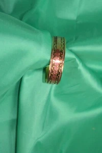 womans brass and copper bangle bracelet - Picture 1 of 3
