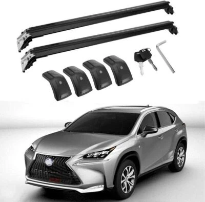 Barra transversal portaequipajes de techo 2 piezas aptos para Lexus NX NX200 NX300h 2015-2020 Foto 1 de 4