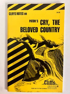 Cliffs Notes on Paton's Cry, The Beloved Country by Eva Fitzwater 1998 - Imagen 1 de 3