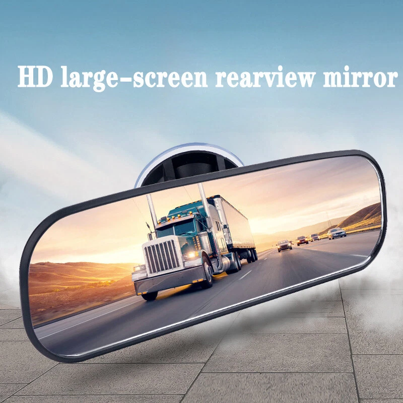 1X Espejo Retrovisor Interior Lente HD Coche con Ventosa Espejo Ajustable Visión Transparente Foto 1 de 4