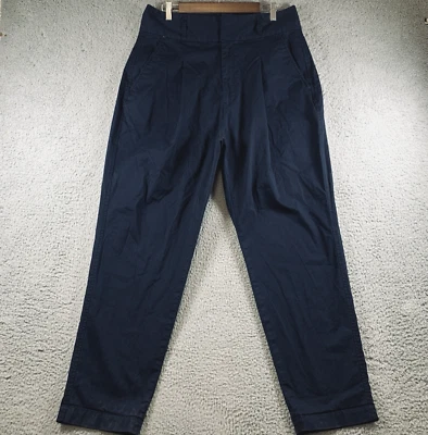 Polo Ralph Lauren Women's High Rise Relaxed Pleated Chino Pants Navy Size 12 - Image 1 of 4