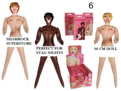 OOTB Inflatable Blow Up Female Doll - Valentines Stag Hen Party Naughty Black Adult