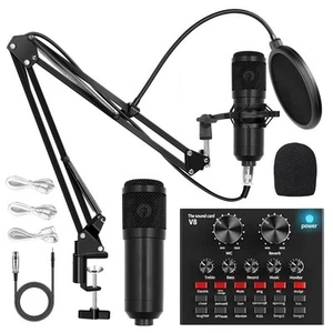 For Karaoke Compatible Studio Microphone with Comprehensive Sound Card - Picture 1 of 14