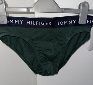 Tommy Hilfiger Elastic Waist Green Brief Size Small New Tags - Picture 1 of 8