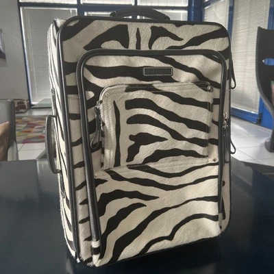 Longchamp unique leather fur suitcase trolley travel bag top luxury LP 3600 euro - Image 1 of 4