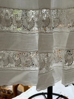 Antique White Lace Slip - Image 1 of 3