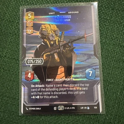 Zuckuss Serialized 75/250 Star Wars Unlimited Near Mint Legends of the Force - Image 1 of 2