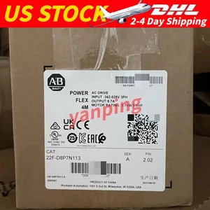 Free Shipping 22F-D8P7N113 AB PowerFlex 4M-3.7 kW (5 HP) AC Drive Brand New - Picture 1 of 6
