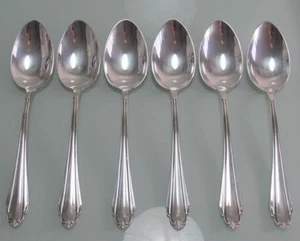6 Esslöffel Martin versilbert Jugendstil sehr schön verziert Model 517 - Picture 1 of 3