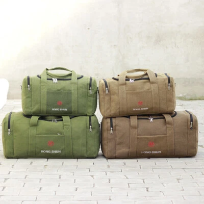 Große Tasche Leinen Reisetasche SPORTS Gepäck Handgepäck Handtasche Reise - Bild 1 von 4