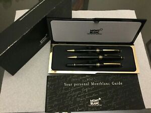 Montblanc Meisterstuck Set Ballpoint Pen  Rollerball & 0.7mm Pencil In Box Mint 