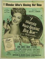 Vintage Sheet Music: I Wonder Who's Kissing Her Now Joseph E Howard 1948