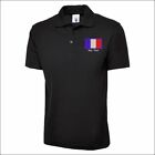 Personalised Embroidered Country Flag Poloshirt Patriotic Workwear Polo T Shirt