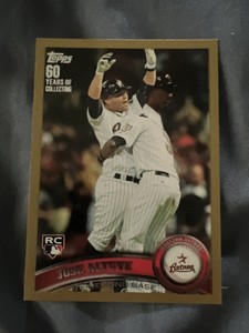 Jose Altuve 2011 Topps Update Gold Rookie RC US132 727/2011 Houston Astros