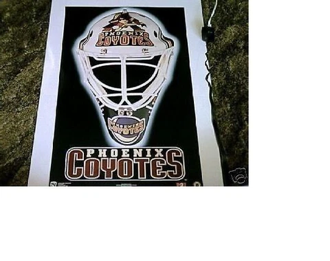 MINT 1996 PHOENIX COYOTES "OLD NHL HOCKEY MASK" POSTER NO PINHOLES ESTATE FIND Cover
