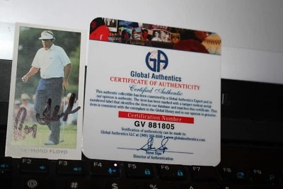 Raymond Floyd The Dormy Collection Autographed Golf Sports Trading Card COA - Image 1 of 2