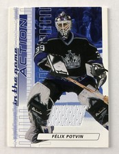 2003-04 In The Game Action Fleix Potvin #M-112 Game Used Jersey - Maple Leafs