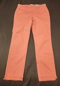 LOFT Outlet Girlfriend Chino Pants NWT ~ Sz 4 ~ Pink ~ Mid Rise ~ 27" Inseam - Picture 1 of 12