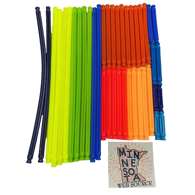40 Knex Flexible Rod Assortment Starter Pack - Standard K'nex Flexi Parts - Image 1 of 4