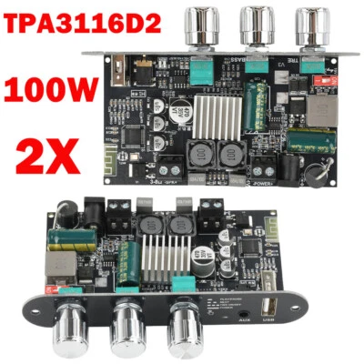 2Pcs ZK-1001U 100W For Mono Bluetooth Audio Power Amplifier Board Module NEW