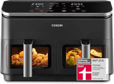 COSORI Heißluftfritteuse 6-in-1 Dual Zone Air Fryer mit 8.5 Liter NEU & OVP