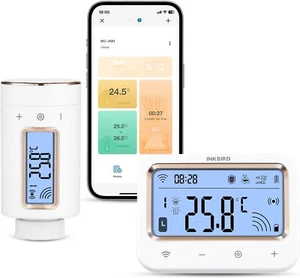 INKBIRD Smart Radiator Thermostat, WIFI Radiator Valve with Monitor IRC-RW1 - Picture 1 of 18