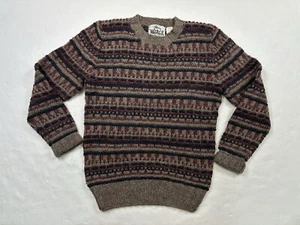 Vintage Woolrich 100% Pure Wool Hand Knitted Sweater Men’s M - Picture 1 of 6