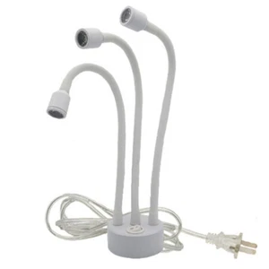 LED Gooseneck Picture Light Fixture Button Plug-in Wall Lamp Cabinet Spotlight - Picture 1 of 17