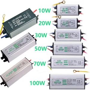 LED Power Supply Transformator 10W 20W 30W 50W 70W 100W Driver AC85-265V WP IP65 - Picture 1 of 21