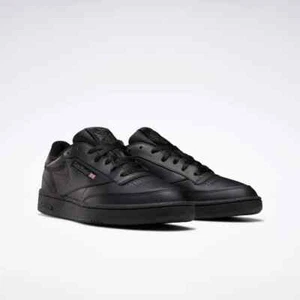 Zapatos de cuero para hombre Reebok Club C 85 AR0454 negros carbón 100% originales totalmente nuevos - Imagen 1 de 9