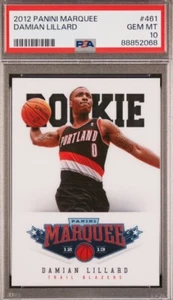 2012-13 Panini Marquee #461 Damian Lillard (RC) Rookie PSA 10 GEM MINT MKE Bucks - Picture 1 of 5