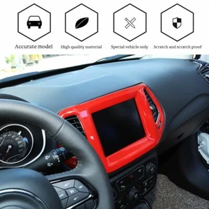 8.4inch GPS Navigation Screen & Air Vent Frame Trim Cover For Jeep Compass 2017+ - Imagen 1 de 10