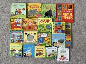 Huge Lot Usborne Children’s Books Animals Numbers Farms Trucks Flaps Slide Feel - Imagen 1 de 8