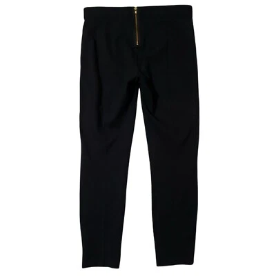 J.Crew Pixie Stretch Chino Pants Women 6 Regular Flat-Front Jegging Black Zipper - Image 1 of 4