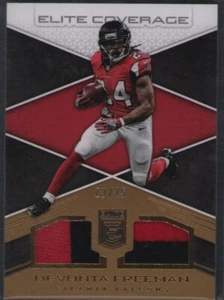 2017 Donruss Elite - #12 Devonta Freeman Coverage Jersey Patch 23/25 - Picture 1 of 1