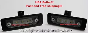 6000K WHITE LED LICENSE PLATE LIGHTS LAMPS for 2008 - 2012 FORD FOCUS - Picture 1 of 6