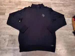 Travis Matthew Mens Quarter Zip Long Sleeve Shirt Minnesota Vikings Rayon Size M - Picture 1 of 16