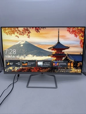 HP M27fw 27" IPS LED Monitor FHD 1080p 75Hz Dual HDMI VGA Display w/Power Supply - Imagem 1 de 4
