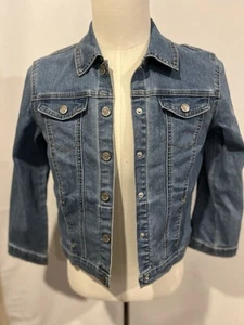 LOONEY TUNES Kids Youth Denim Jean Jacket Coat Size Large Tweety - Picture 1 of 6