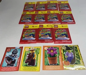 Lego cards 11 unopened packets plus 4 cards (one packet opened).  - Foto 1 di 7