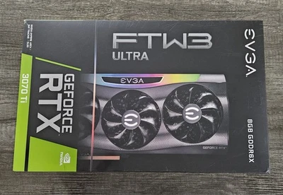 EVGA GeForce RTX 3070 Ti FTW3 ULTRA GAMING 8GB GDDR6X Graphics Card - Image 1 of 3