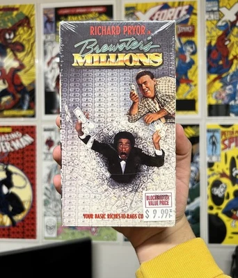 Brewster's Millions VHS Richard Pryor John Candy SEALED NON RENTAL COPY HAS TEAR - image 1 of 4