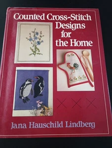 Vintage  Jana Hauschild Lindberg Danish Style Cross Stitch Patterns Book - Picture 1 of 12