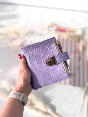 Dated 2026 leather notebook cover A7 6 rings mini wallet, Mini Planner Binder. - Image 1 of 4