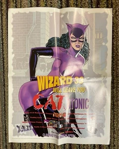 CATWOMAN WIZARD #33 PROMO POSTER (1994) Wizard; Jim Balent Art; Rare; Unused - Picture 1 of 8