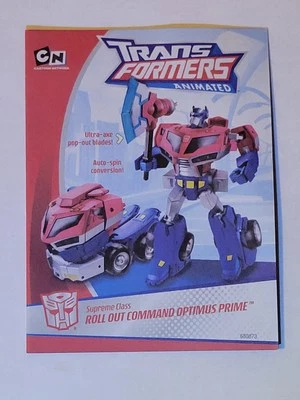 Transformers Animated & Universe Pack-In Toy Catalog Checklist Hasbro 2008 - Image 1 of 4