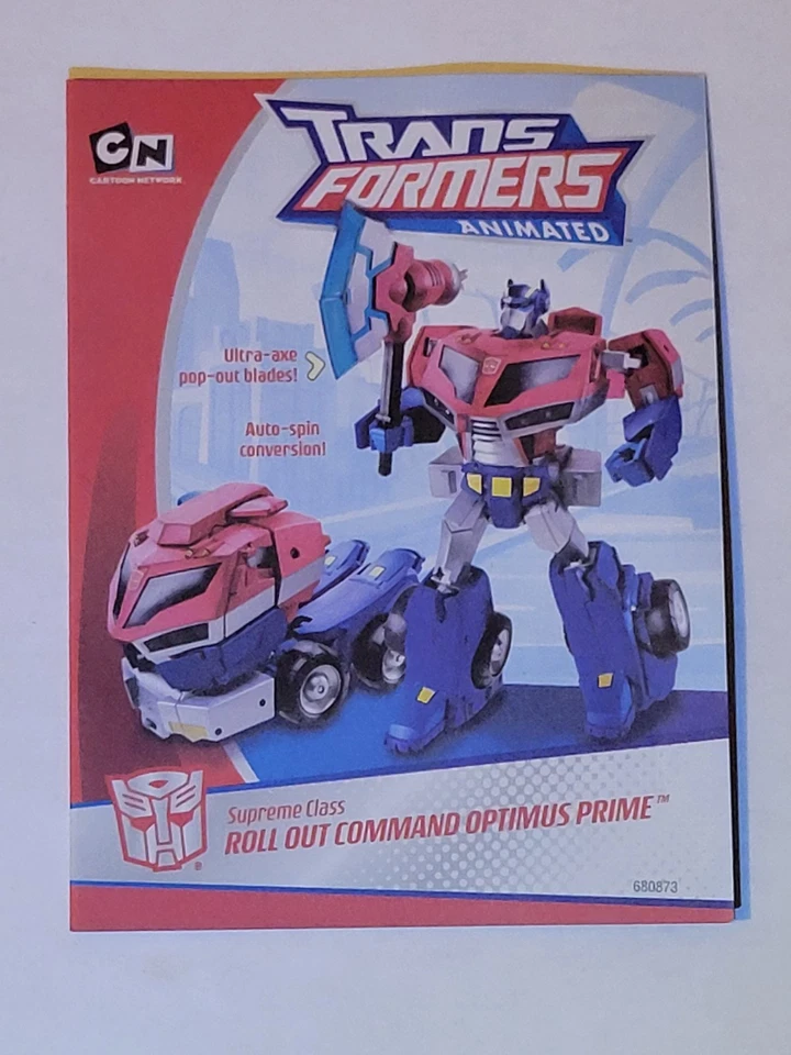 Transformers Animated & Universe Pack-In Toy Catalog Checklist Hasbro 2008 - Image 1 of 4