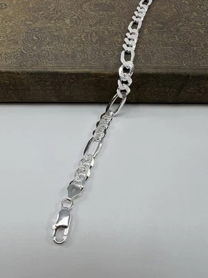 Pulseira Figaro Link - Prata Esterlina 925 8mm - Imagem 1 de 4